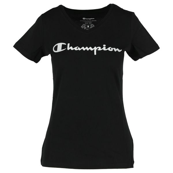 Champion LADY LOGO V NECK  T-SHIRT 