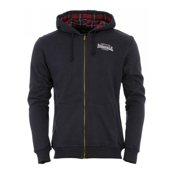 Lonsdale FLETHER MENS HOODED ZIPSWEAT NAVY 