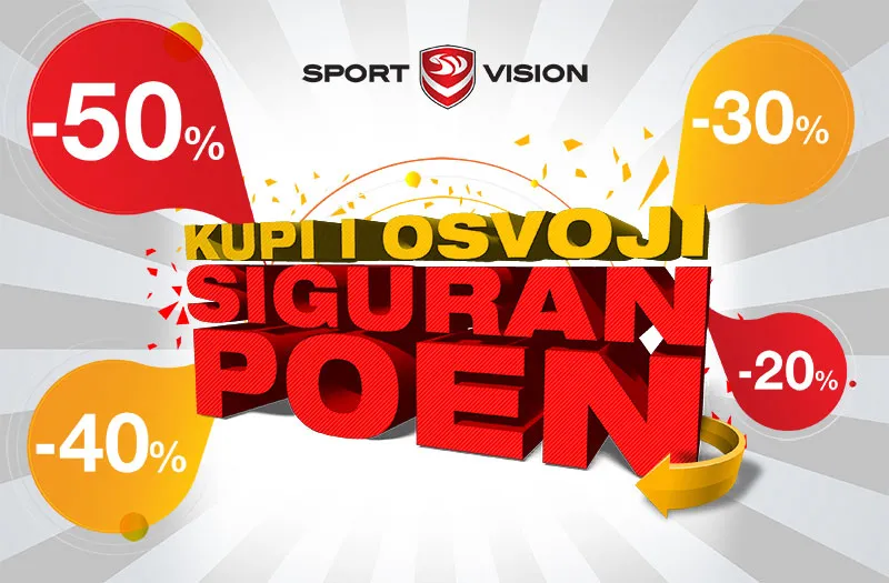 Siguran poen vas ponovo čeka u Sport Vision prodavnicama!