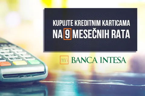 KUPUJTE ONLINE KARTICAMA NA 9 MESEČNIH RATA