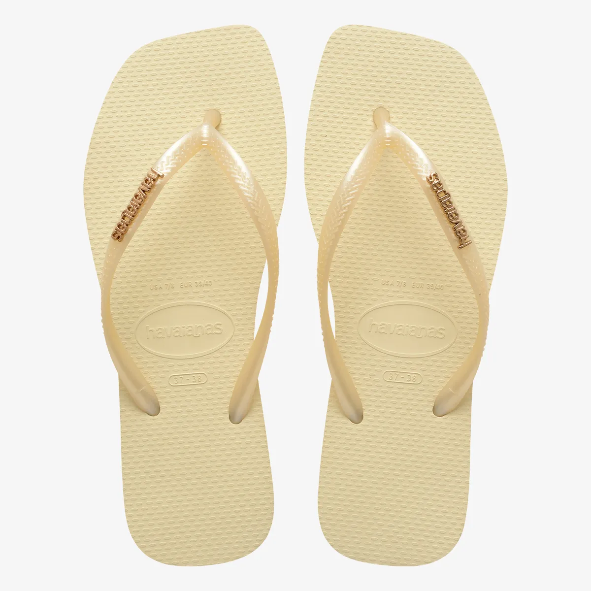 HAVAIANAS Japanke Slim Square Logo Metallic