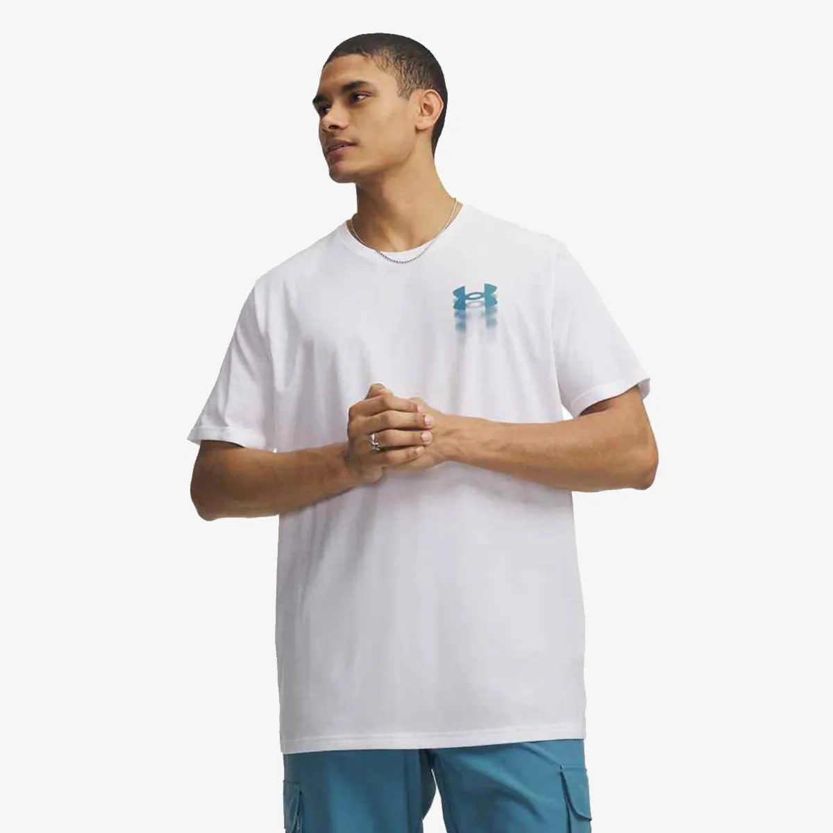 UNDER ARMOUR Majica kratak rukav m blur logo ss M