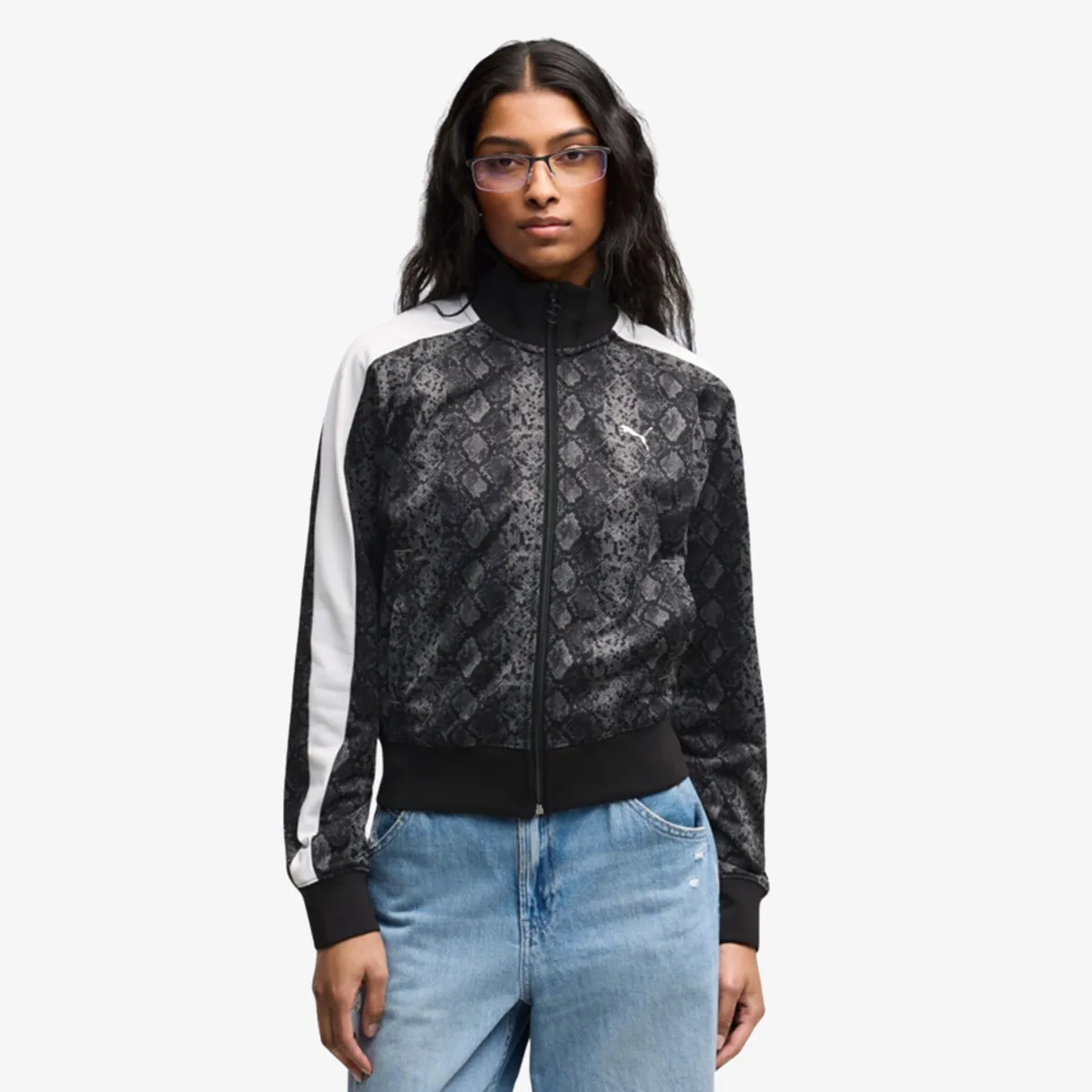 Ženski duks Puma T7 snake aop short track jacket