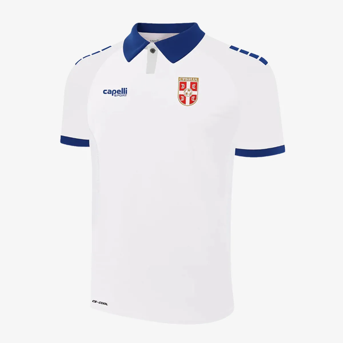 CAPELLI SPORT Beli Muški Fudbalski Dres Srbije 2025/26
