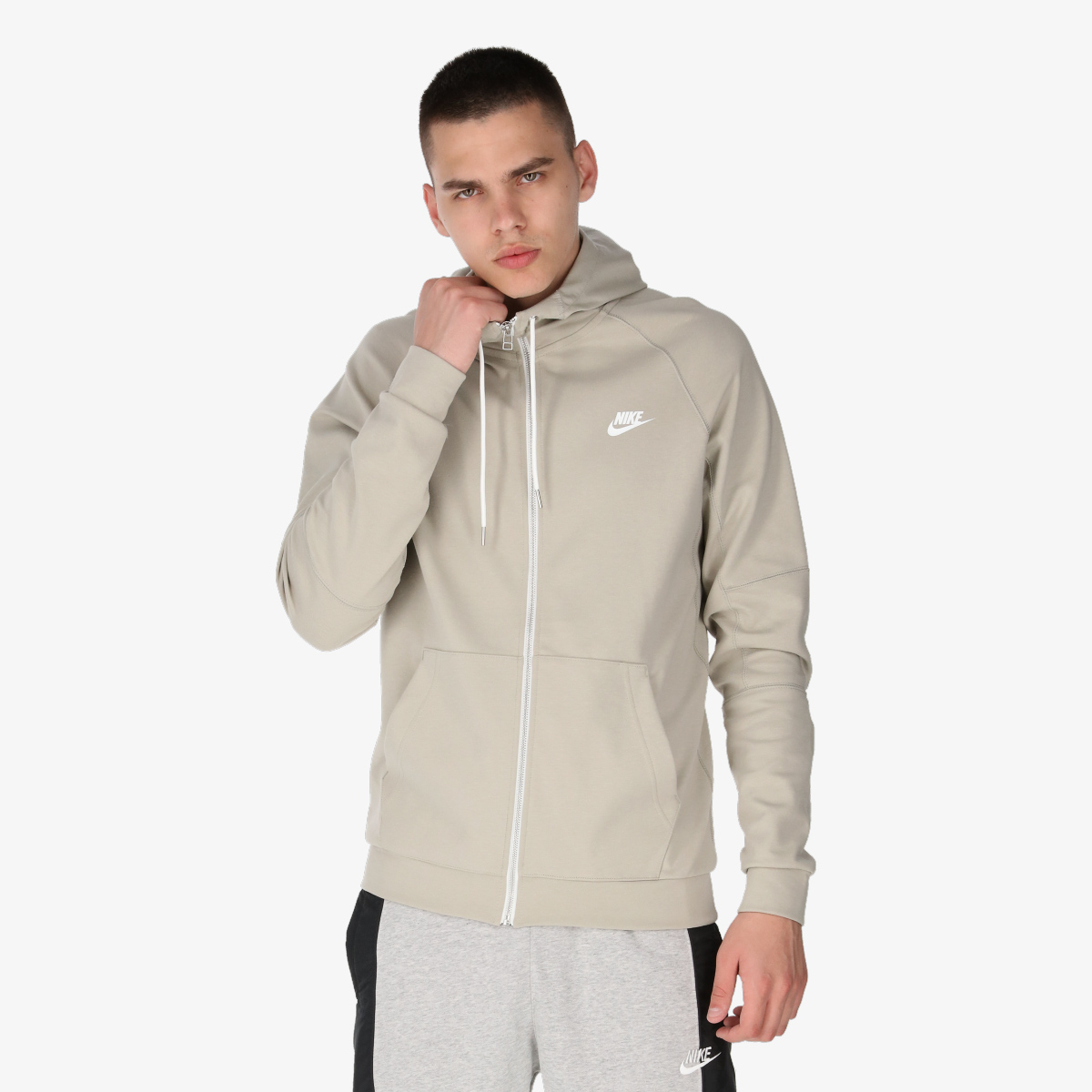 nike m nsw modern hoodie fz flc
