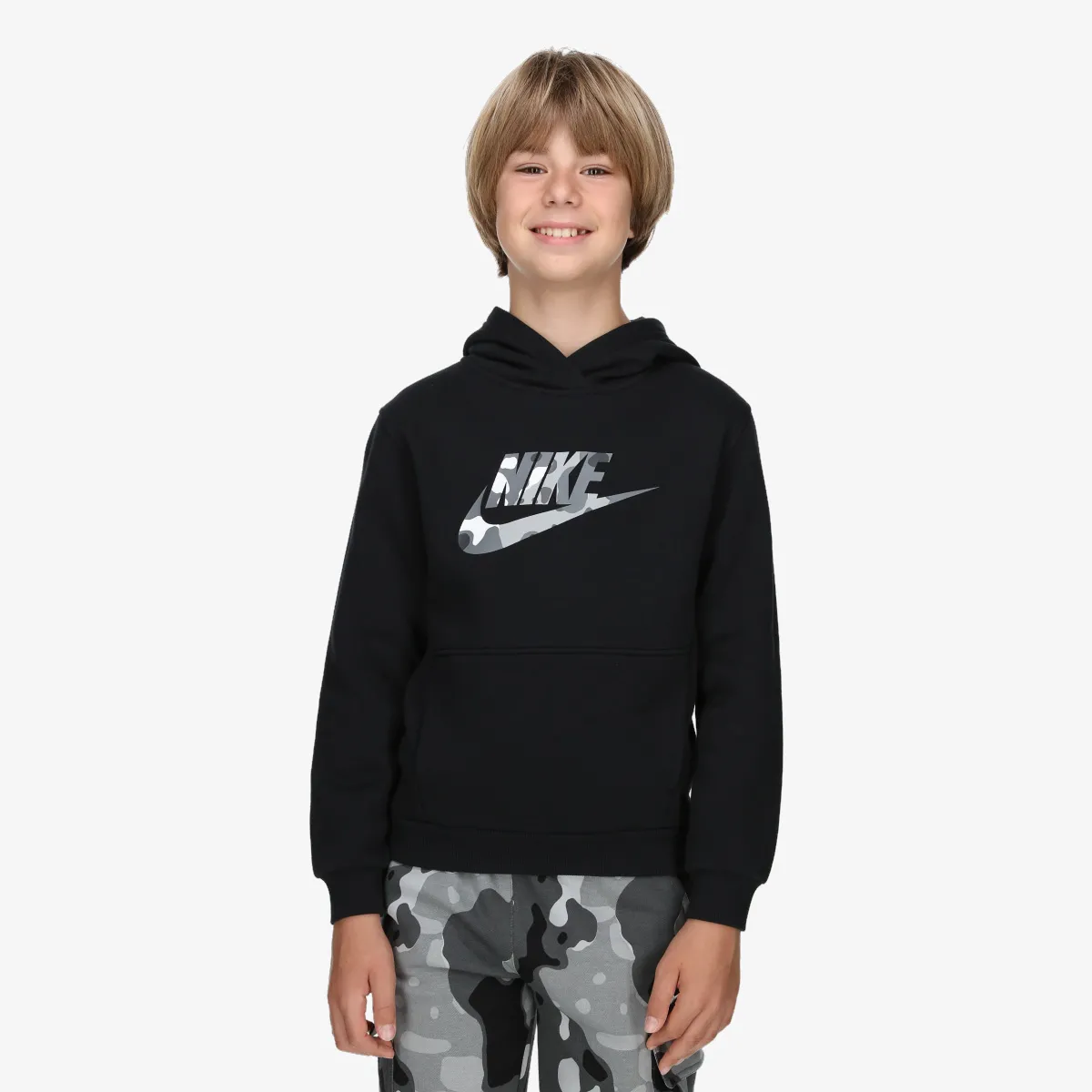 NIKE DUKS K NSW CLUB FLC HDY SSNL GFX ZA DEČAKE