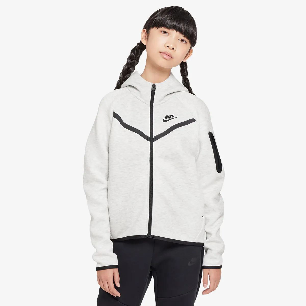 NIKE DUKS NSW TECH FLEECE HOODED FULL-ZIP LS ZA DEVOJČICE