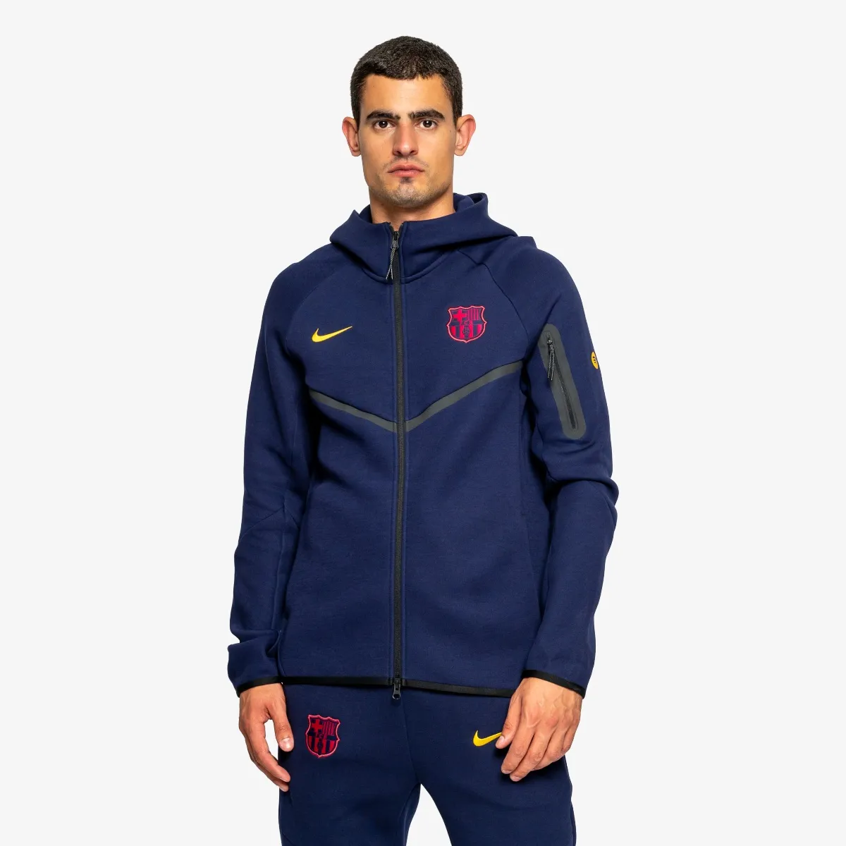 NIKE Dukserica FCB M NK TCH FLC FZ WR HOODIE