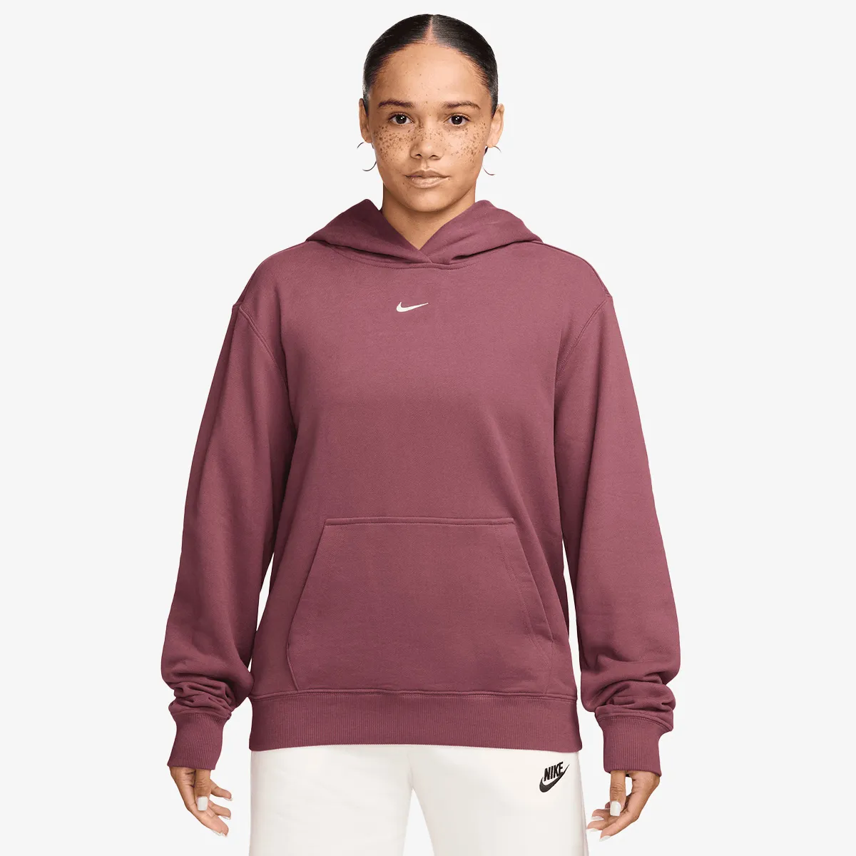 NIKE Dukserica W NK STDO FLC LW STD PO HDY