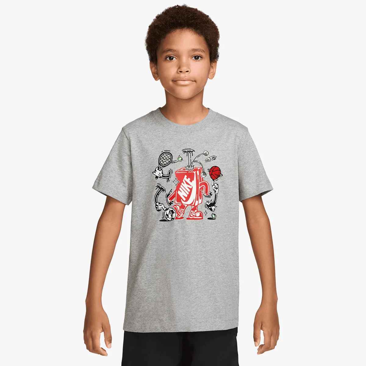 NIKE Majica K NSW TEE BOXY MLT SPT