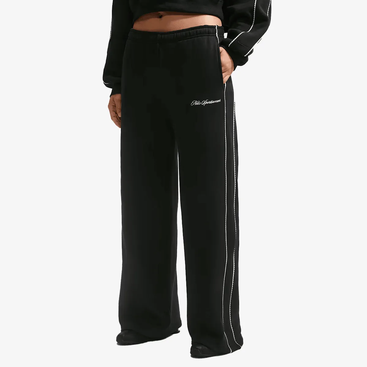 Ženska trenerka donji deo W Nike stdo flc mw mr scallop wl