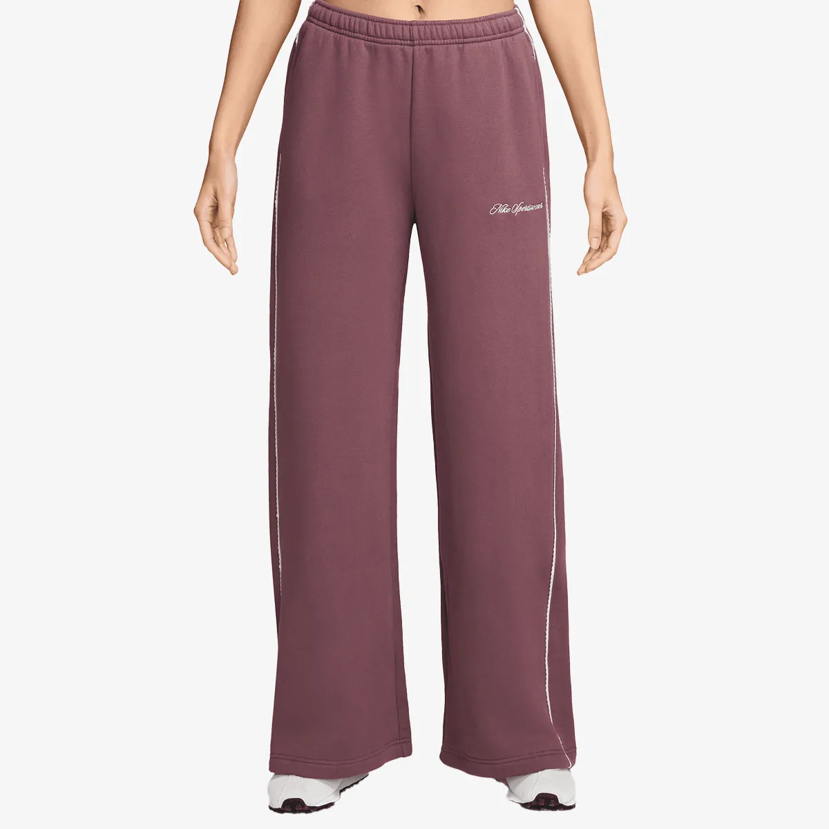 Ženska trenerka donji deo Nike W nk stdo flc mw mr scallop wl