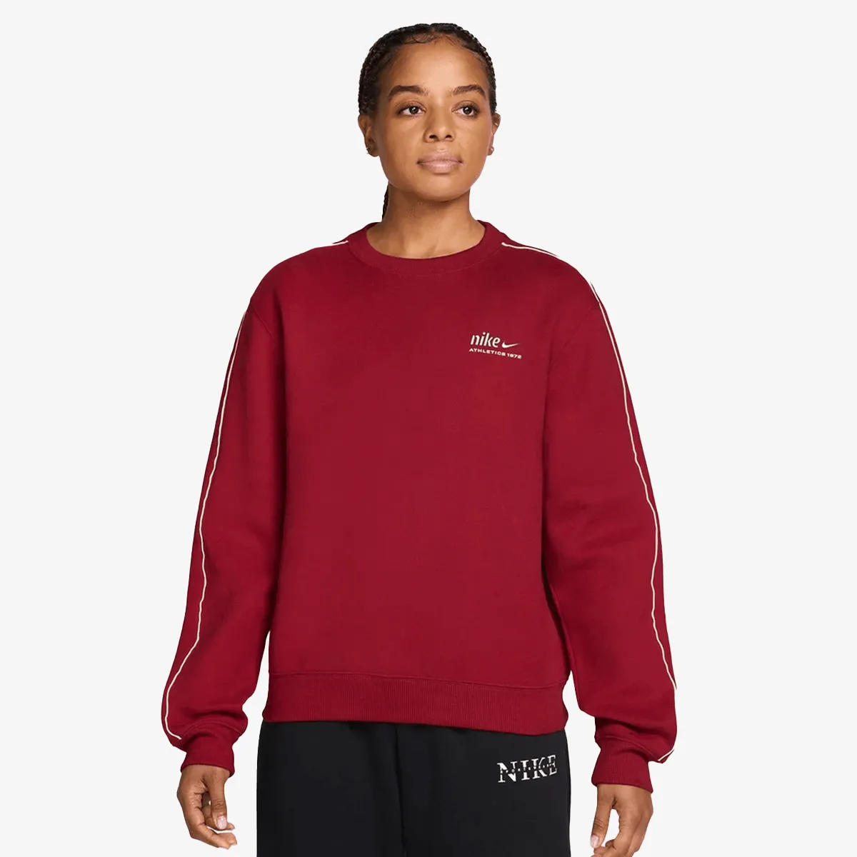 NIKE Dukserica W NK STDO FLC MW STD AD CREW