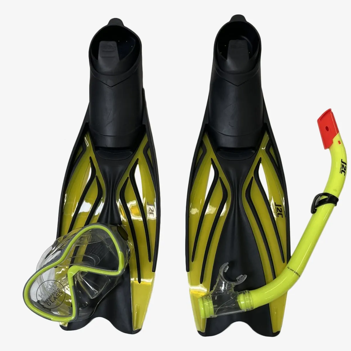 J2C Maska i peraja SET MASK, SNORKEL AND FINS
