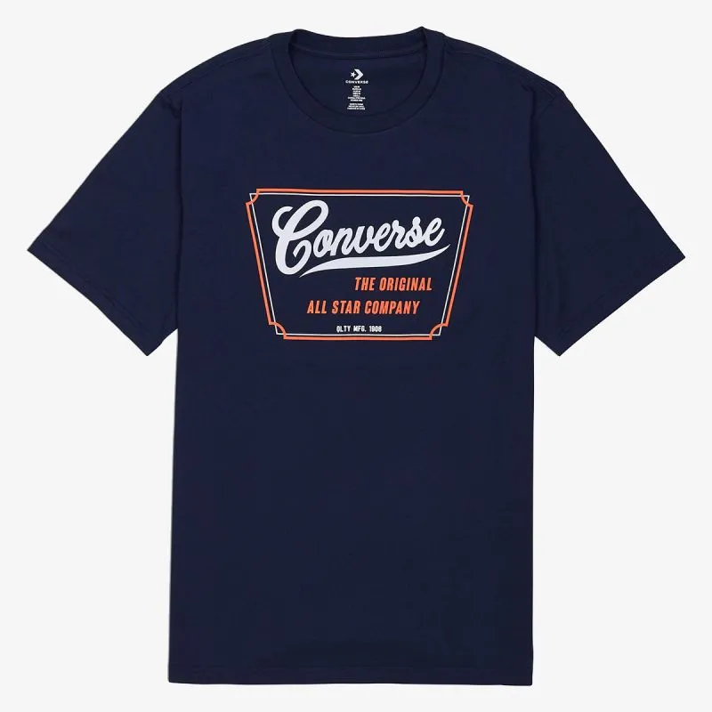 Converse CONVERSE IVY WORDMARK TEE OBSIDIAN 
