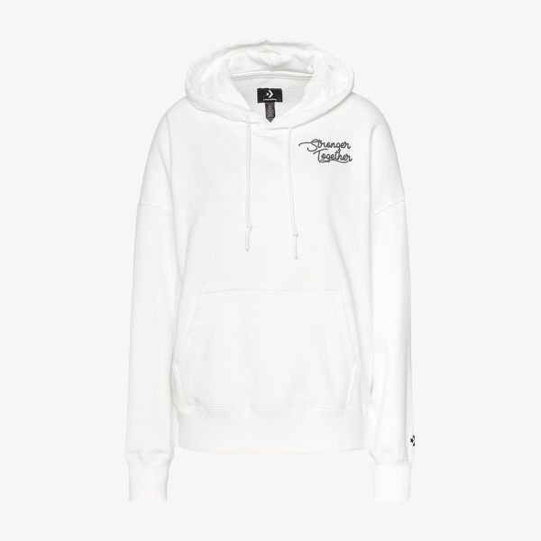 Converse CONV WMN STRONGER TOGETHER OS HOODIE WHT 
