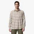 Columbia Cornell Woods Flannel LS-Chalk Quad Chec 