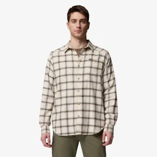 Columbia Cornell Woods Flannel LS-Chalk Quad Chec 
