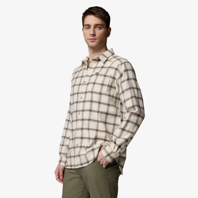 Columbia Cornell Woods Flannel LS-Chalk Quad Chec 