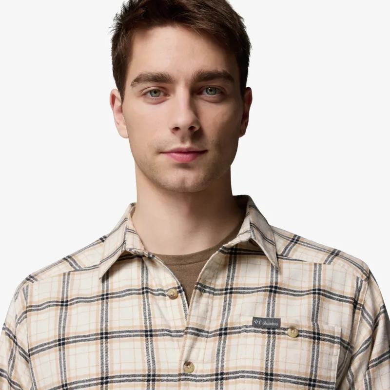 Columbia Cornell Woods Flannel LS-Chalk Quad Chec 