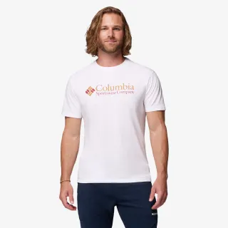 Columbia CSC Basic Logo Tee-White, CSC Retr 