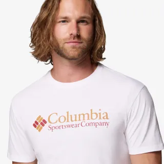 Columbia CSC Basic Logo Tee-White, CSC Retr 