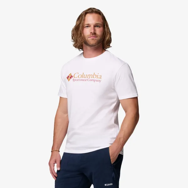 Columbia CSC Basic Logo Tee-White, CSC Retr 