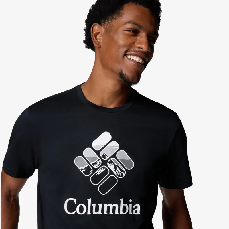Columbia M Rapid Ridge Graphic Te-Black, Heavenly 