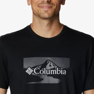 Columbia Path Lake Graphic Tee II-Black, Peak 2 R 