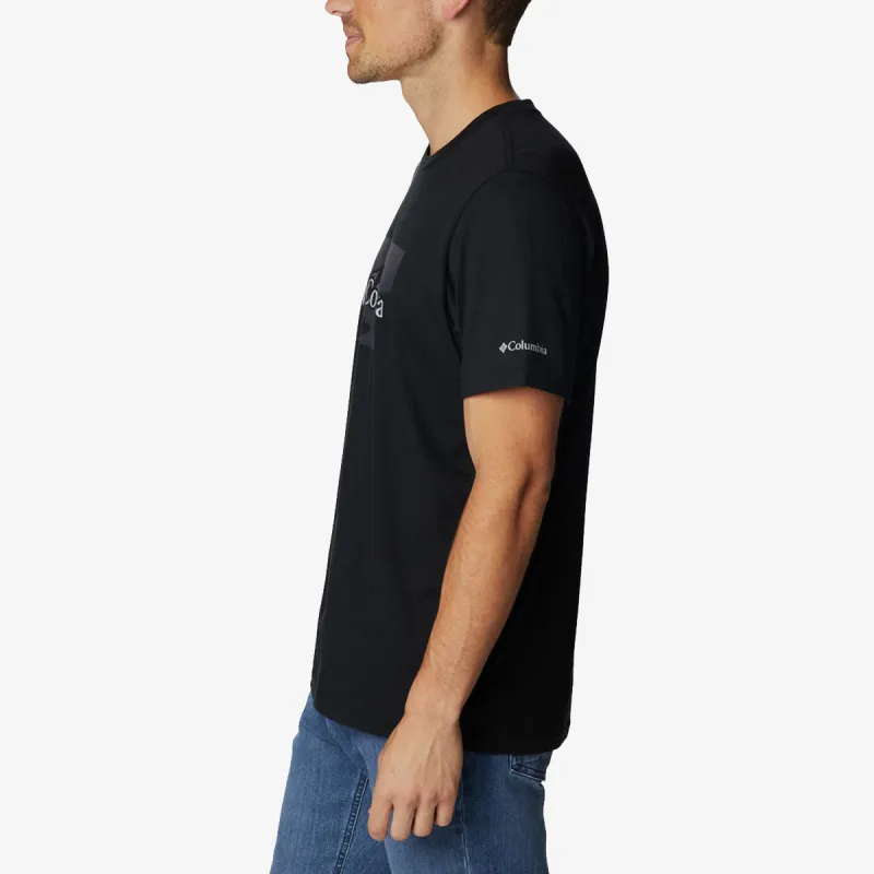 Columbia Path Lake Graphic Tee II-Black, Peak 2 R 