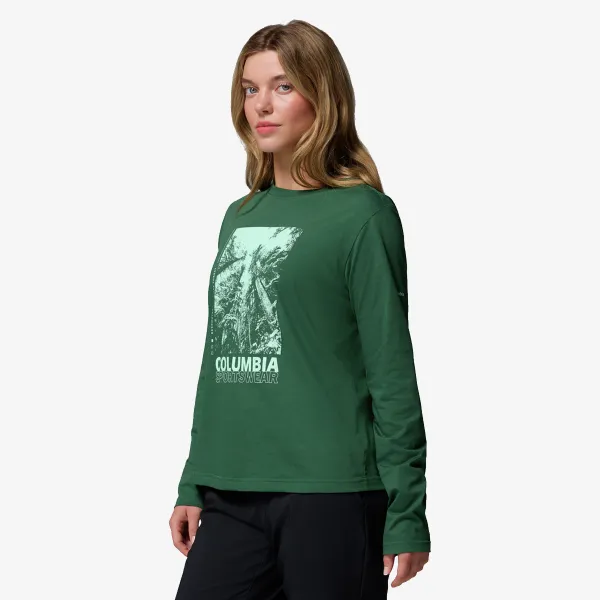 Columbia Rolling Bend Graphic LS -Rain forest, Am 