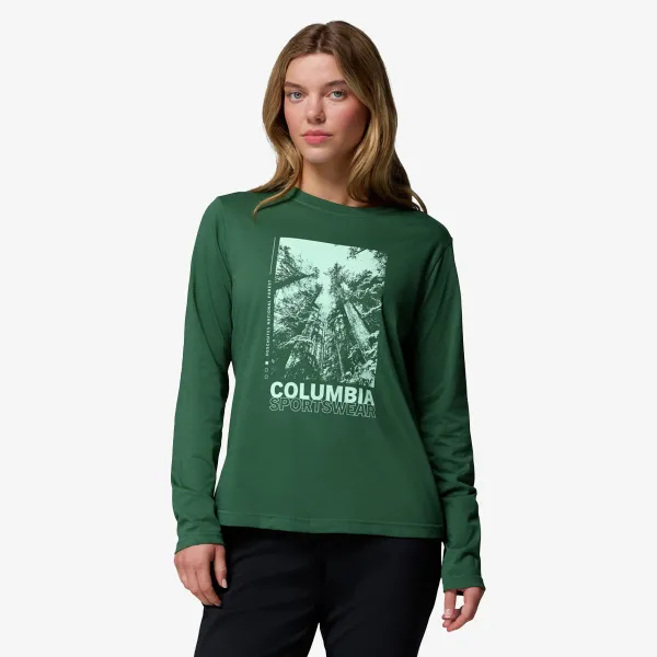 Columbia Rolling Bend Graphic LS -Rain forest, Am 