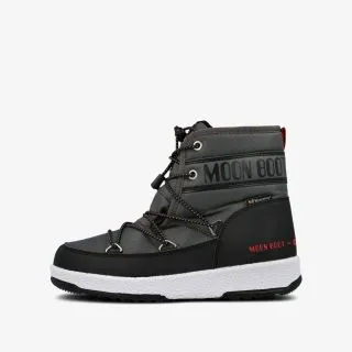 Moon Boot MOON BOOT JR BOY MID WP BLACK-CASTLEROCK 