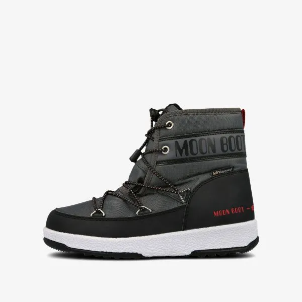 Moon Boot MOON BOOT JR BOY MID WP BLACK-CASTLEROCK 