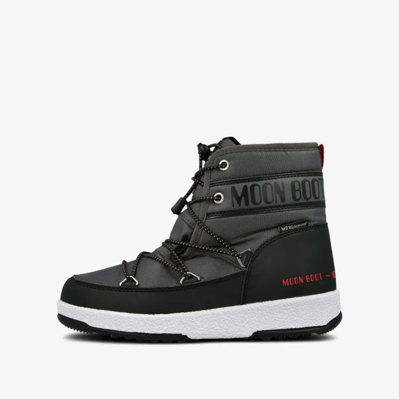 Moon Boot MOON BOOT JR BOY MID WP BLACK-CASTLEROCK 