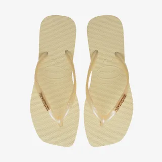 HAVAIANAS SLIM SQUARE LOGO METALLIC 