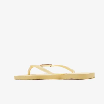 HAVAIANAS SLIM SQUARE LOGO METALLIC 