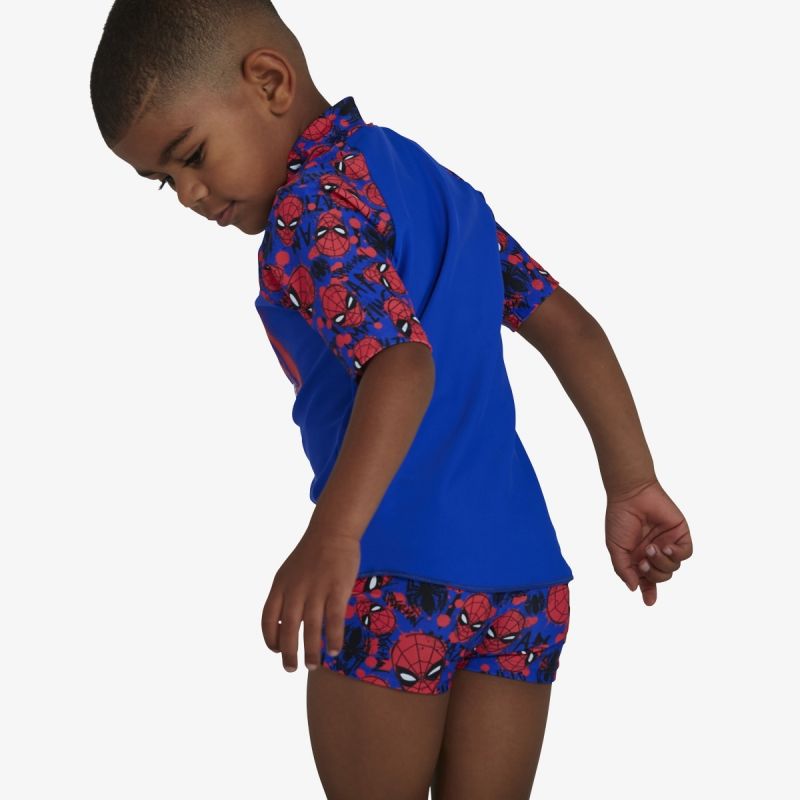 Speedo Marvel Spiderman Pantaloncini Da Acqua Unisex Per Bambini – Costume Con Stampo, Protezione Solare E Resistente Al Cloro