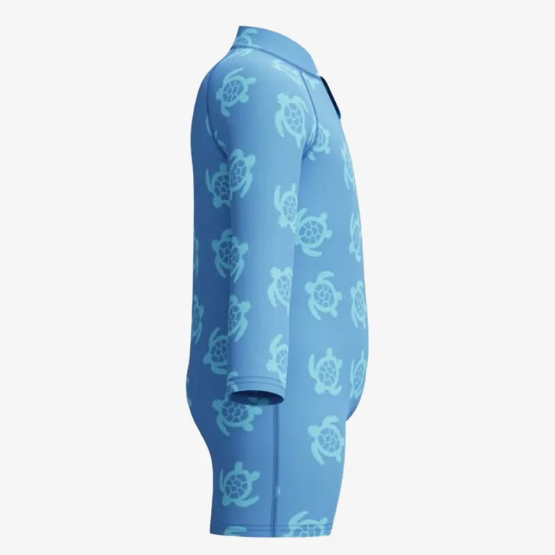 Speedo Long Sleeve Print Zip One Piece 