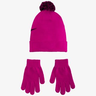 NIKE NAN SWOOSH POM BEANIE GLV SET | Sport Vision