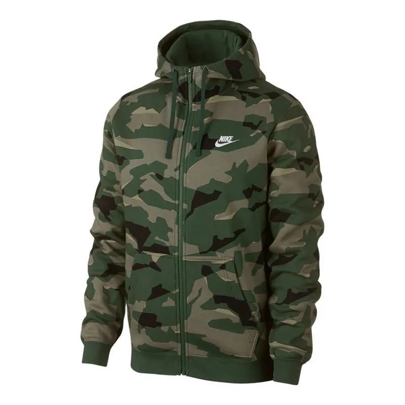 Nike M NSW CLUB CAMO HOODIE FZ BB 