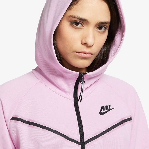 nike dukserica w nsw tch flc wr hoodie fz
