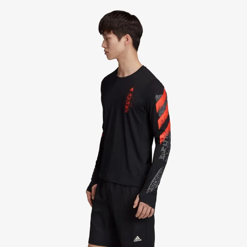 adidas FAST GFX LS Tee 