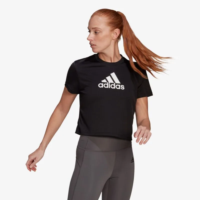 adidas adidas CROPPED LOGO SPORT T-SHIRT 