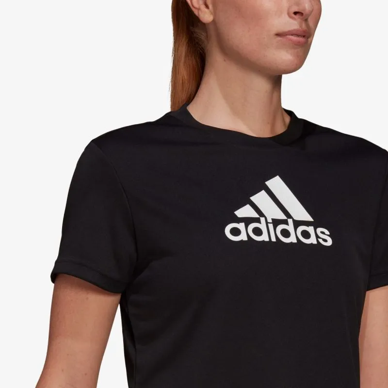 adidas adidas CROPPED LOGO SPORT T-SHIRT 