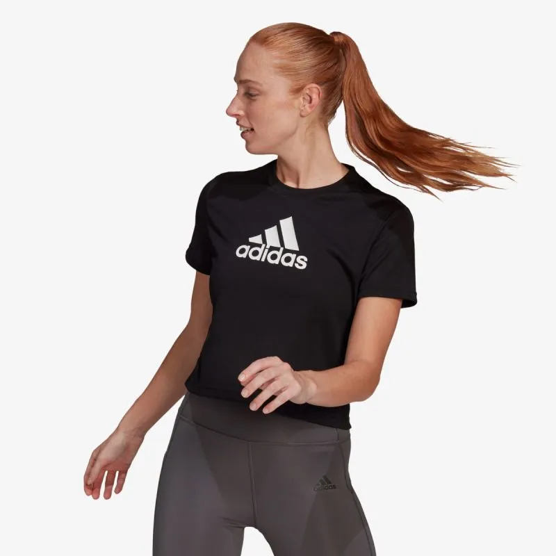 adidas adidas CROPPED LOGO SPORT T-SHIRT 