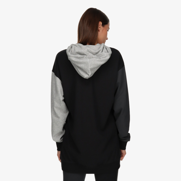 essentials colorblock logo oversized hoodie