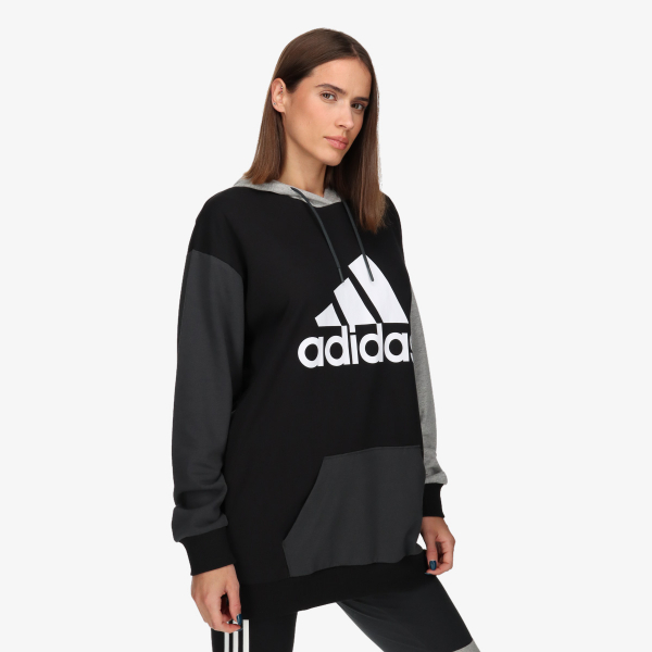 essentials colorblock logo oversized hoodie