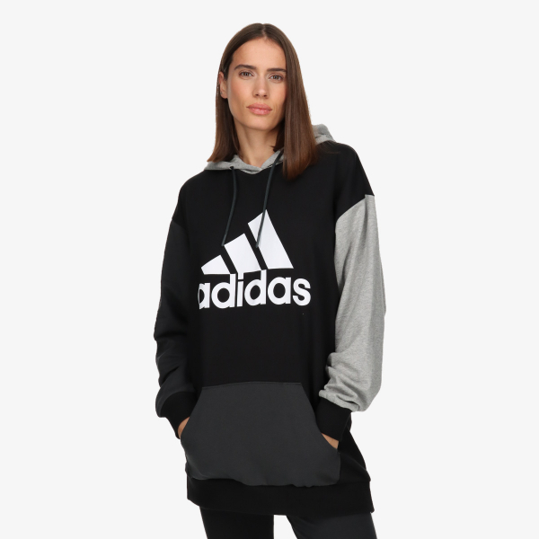 essentials colorblock logo oversized hoodie