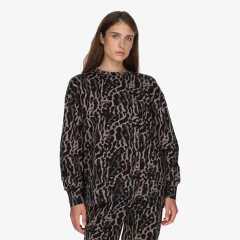 Nike W NSW PHNX FLC OS AOP CREW 